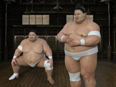 A vida de um lutador de Sumo