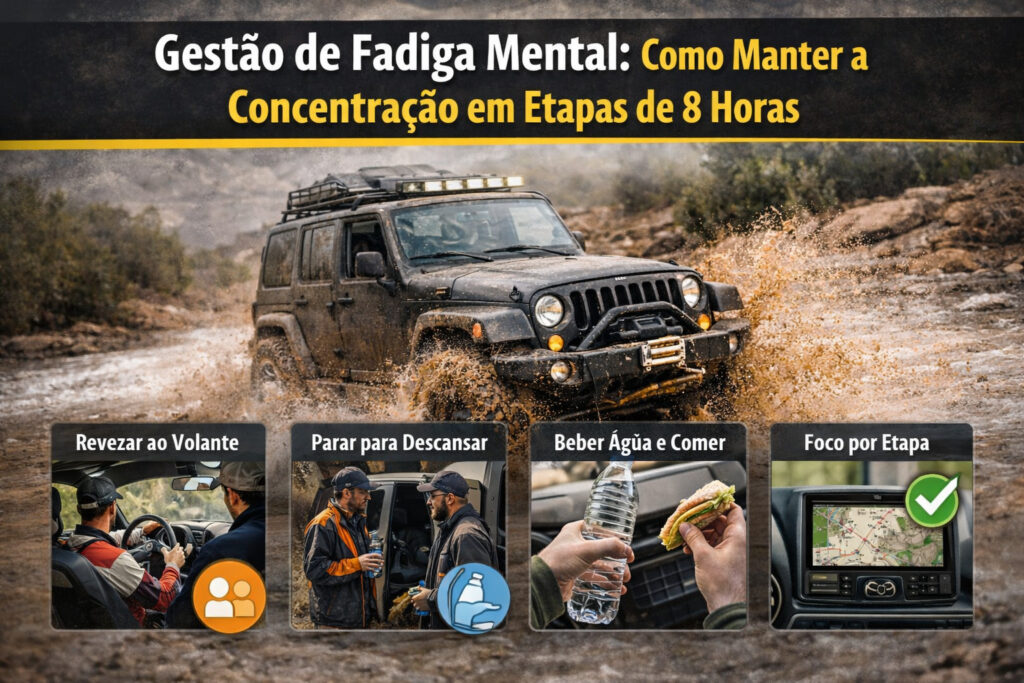 Gestão de Fadiga Mental: Como Manter a Concentração em Etapas de 8 Horas em Todo-o-Terreno Gestão de Fadiga Mental