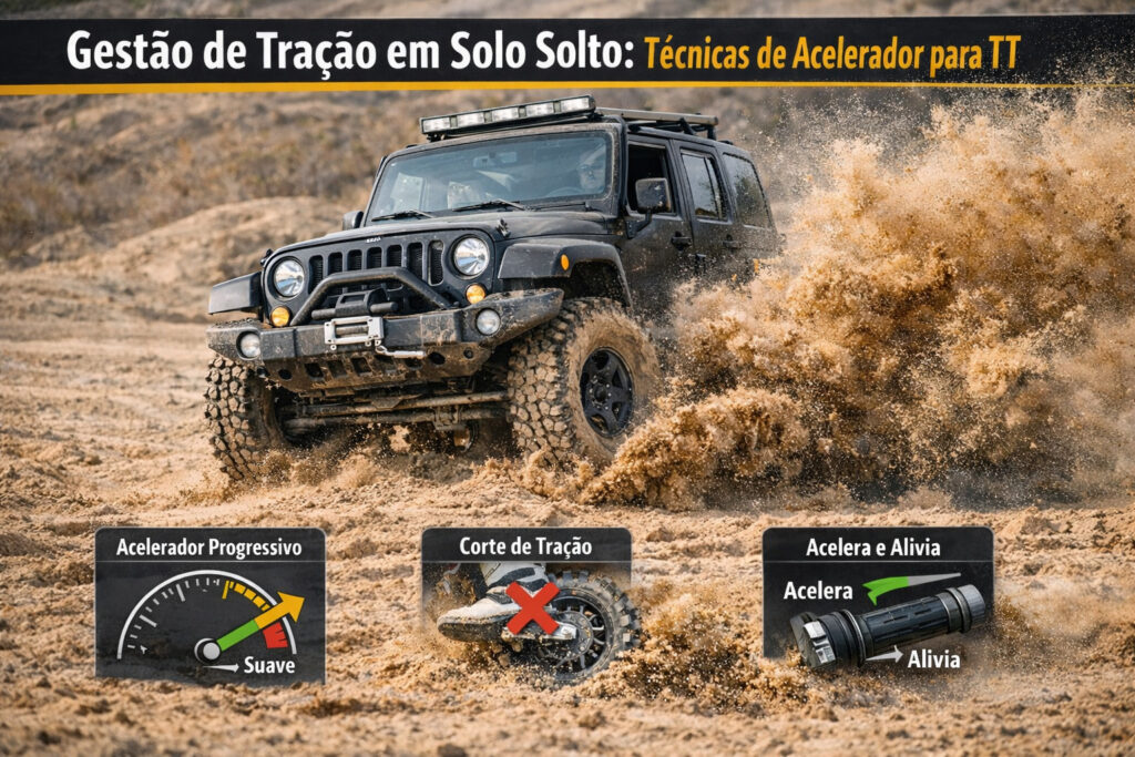 Gestão de Tração em Solo Solto em Todo-o-Terreno Gestão de Tração em Solo Solto